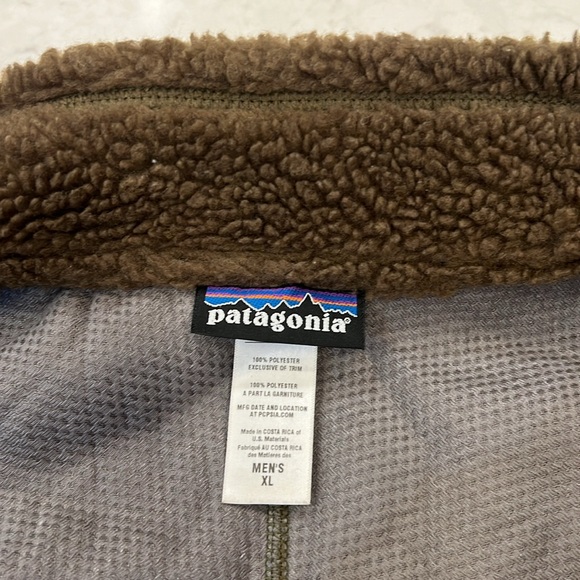 Patagonia Men’s Classic Retro X Vest Fleece Full Zip Green Size XL - Picture 8 of 9